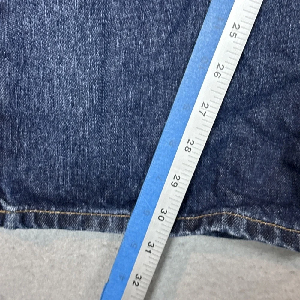 TOMMY HILFIGER Classic Fit Boot Cut Medium Wash Cotton Denim Blue Jeans 42X30